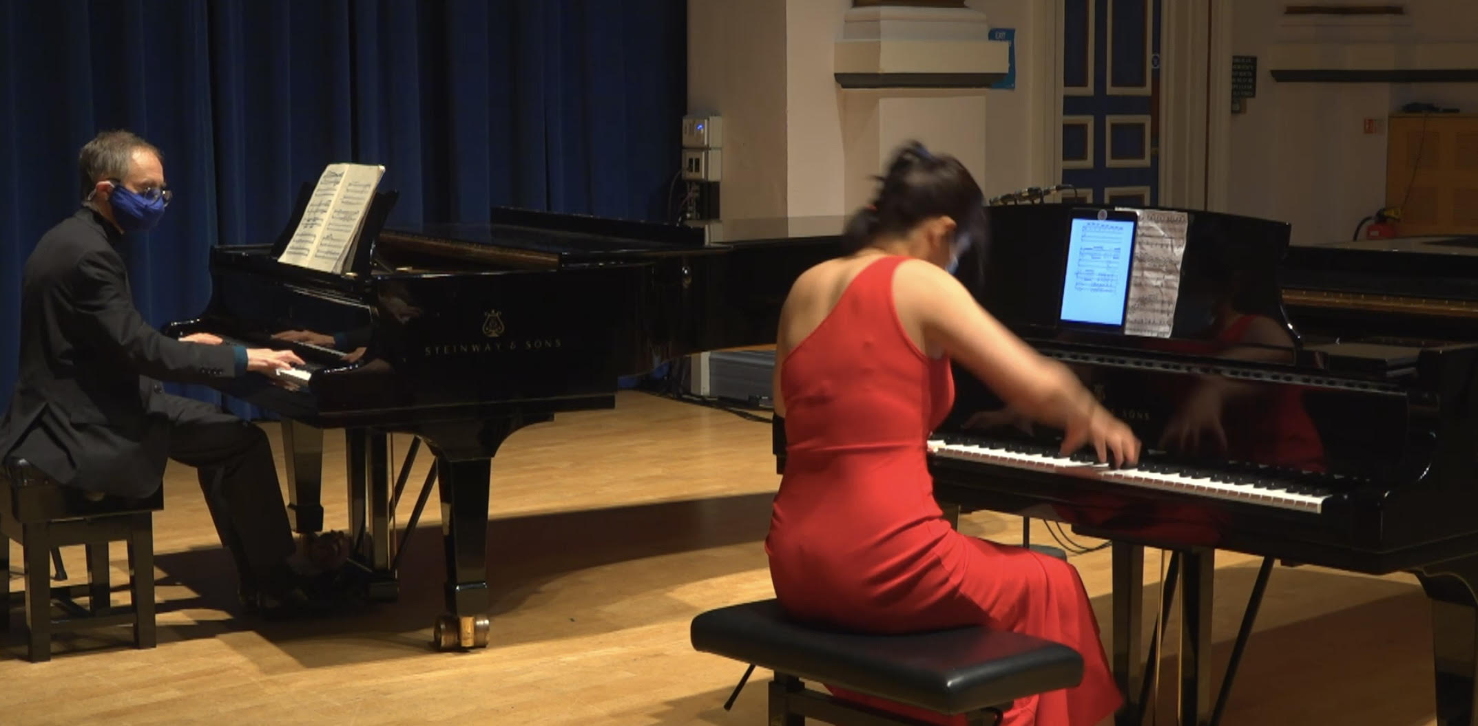 University of Leeds duet lead piano